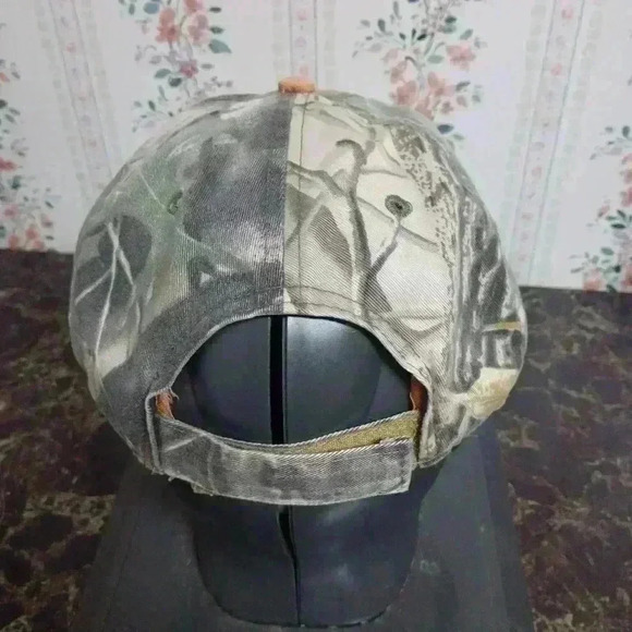 Duck Dynasty CAMO HAPPY Happy Happy Cap Adjustable Strap Back Distressed Casual - Picture 4 of 8